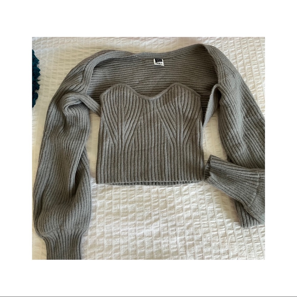 Grey two piece sweater set from SHEIN